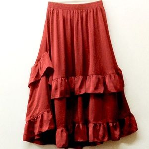 AVA & LU (22) TEEN Girls Layering Raffled SKIRT.